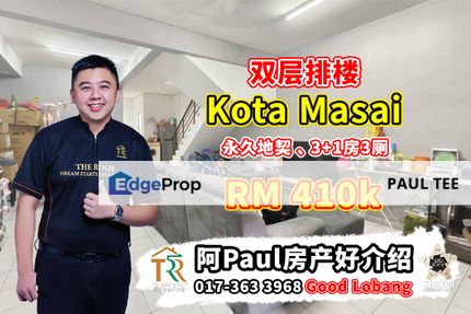 Kota Masai Double Storey Terrace House For Sale, Johor, Pasir Gudang