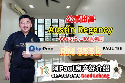Austin Regency 1+1 Bedroom Unit For Sale, Johor, Johor Bahru