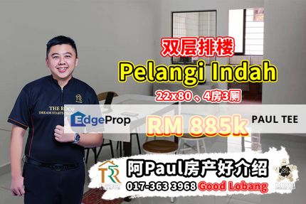 Pelangi Indah Double Storey Terrace House For Sale, Johor, Ulu Tiram