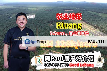 Kluang Agriculture Land For Sale, Johor, Kluang