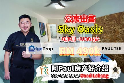Sky Oasis 3 Bedroom Unit For Sale, Johor, Johor Bahru