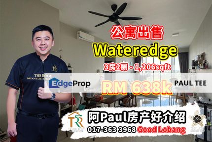 Wateredge  3 Bedroom Unit For Sale, Johor, Masai