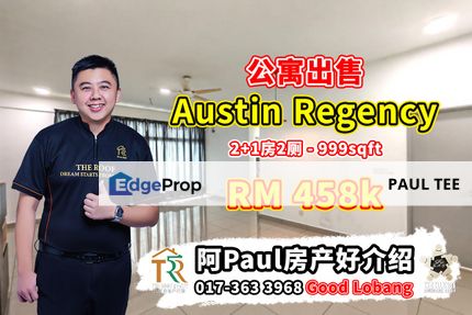 Austin Regency 2 Bedroom Unit For Sale, Johor, Johor Bahru