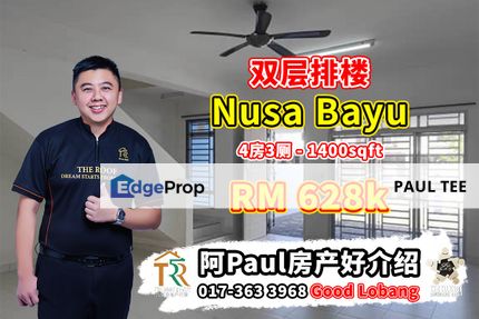 Nusa Bayu - 2 Storey Terrace House For Sale, Johor, Nusajaya