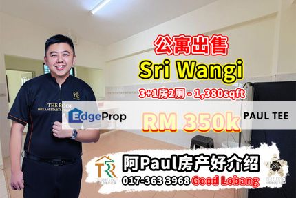 Sri Wangi 3 Bedroom Unit For Sale, Johor, Tampoi