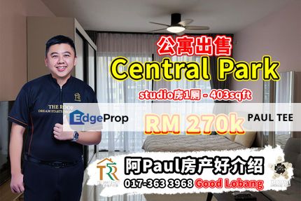 Central Park Studio Unit For Sale, Johor, Johor Bahru