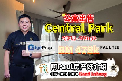 Central Park 2 Bedroom Unit For Sale, Johor, Johor Bahru