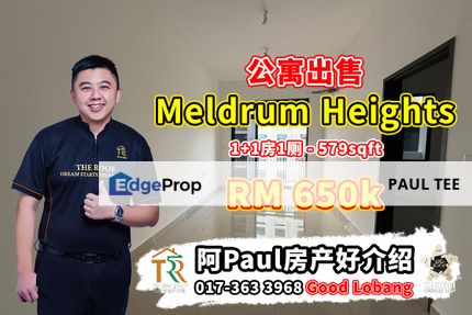 Meldrum Heights 1 Bedroom Unit For Sale, Johor, Johor Bahru