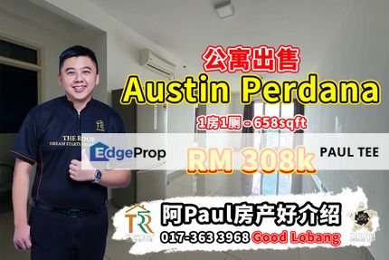 Austin Suites 1 Bedroom Unit For Sale, Johor, Johor Bahru