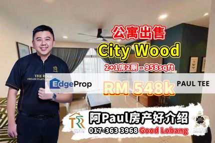 City Wood 2 Bedroom Unit For Sale, Johor, Johor Bahru