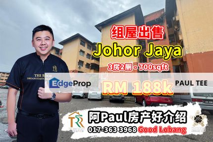 Johor Jaya - Flat For Sale, Johor, Johor Bahru