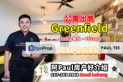 Greenfield Studio Unit For Sale, Johor, Tampoi