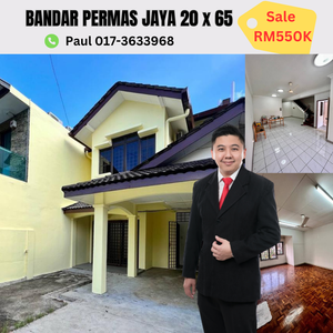 Permas Jaya 20 x 65 Double Storey Terrace For Sale for Sale @RM588,000 ...