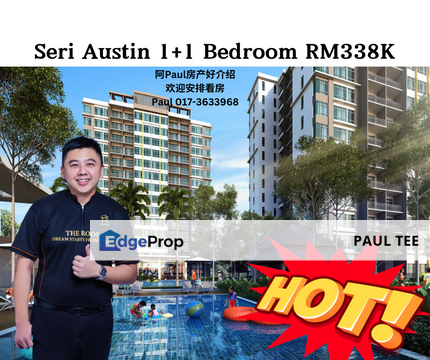 Seri Austin Residence 1+1 Apartment For Sale , Johor, Johor Bahru