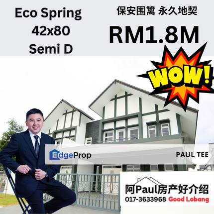 Eco Spring Semi D For Sale Lowest price in township, Johor, Johor Bahru