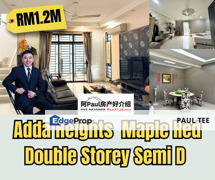 Adda Heights Maple Red Semi D For Sale , Johor, Johor Bahru