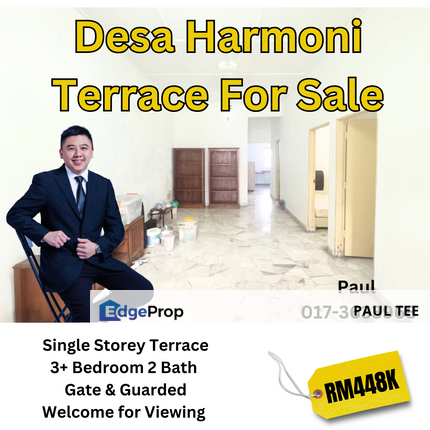 Taman Desa Harmoni (Near Molek） Single storey terrace For Sale , Johor, Masai