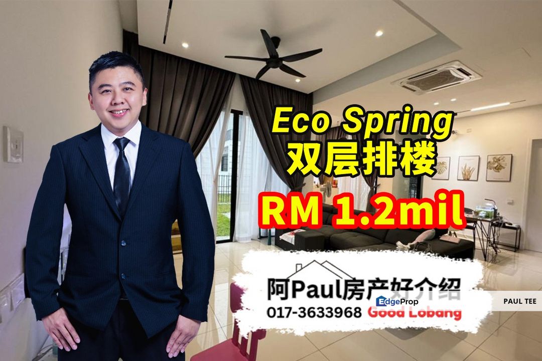 Eco Spring Double Storey Garden Home Endlot For Sale for Sale @RM1 ...