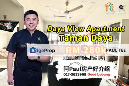 Daya View Apartment 3 Bedroom Unit For Sale, Johor, Johor Bahru