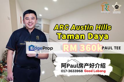 ARC Austin Hills 3 Bedroom Unit For Sale, Johor, Johor Bahru