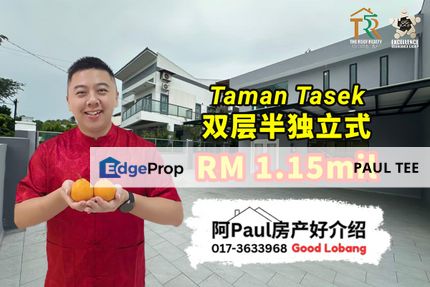 Taman Tasek Double Storey Semi-D House For Sale, Johor, Johor Bahru