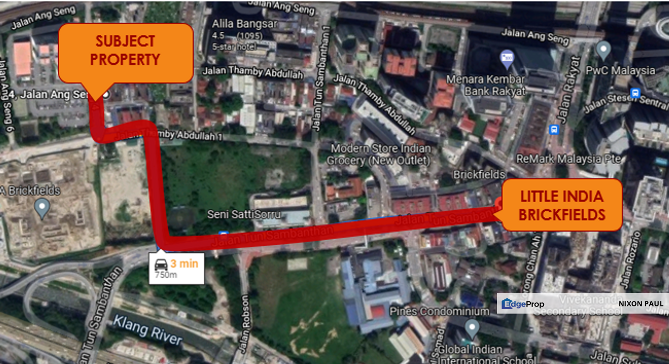 Brickfields Development Land For Sale, Kuala Lumpur, Brickfields