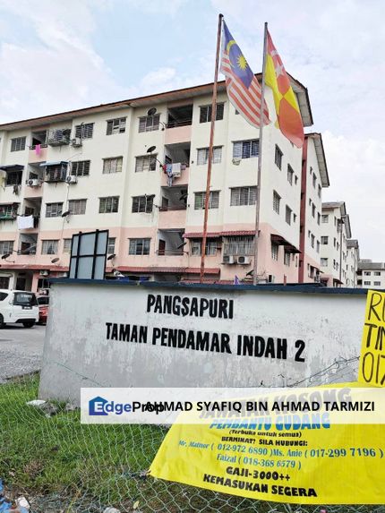 (Freehold) Flat Pendamar Indah 2, Lebuh Damar Merah, Taman Pendamar Indah 2 Port Klang, Selangor, Port Klang