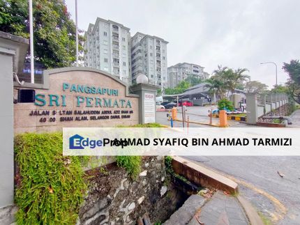 Partially furnished Pangsapuri Sri Permata, Seksyen 9 Shah Alam, Selangor, Shah Alam