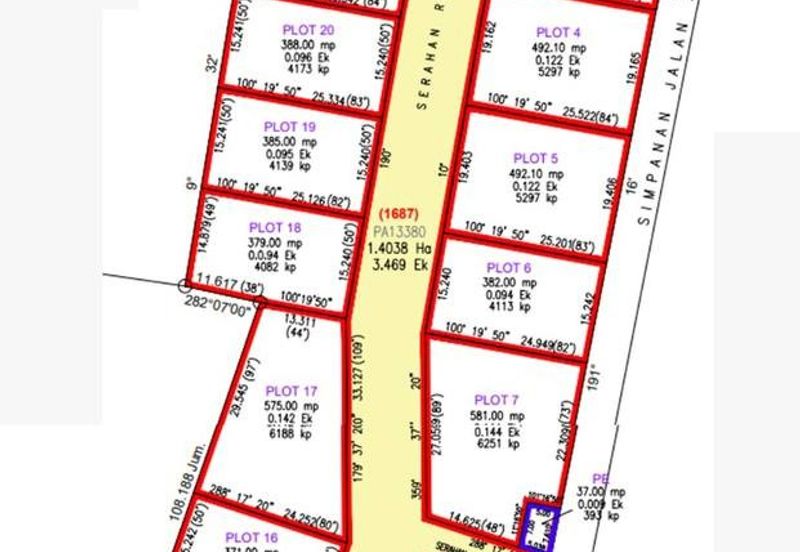 Tanah Lot Bungalow Kampung Sungai Sematar For Sale