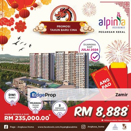 Rumah Murah Alpinia Residence,Ang Pau RM8,888, Negeri Sembilan, Nilai