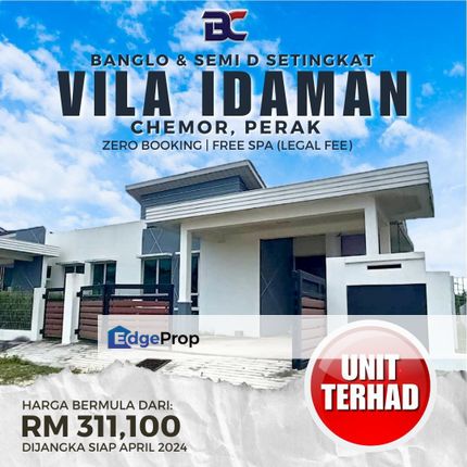 Rumah Murah Chemor Villa Iadaman 300k, Perak, Kinta