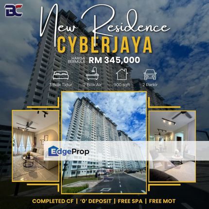 Rumah Murah Cyberjaya Aspire Residence !!Zero Deposit !!, Selangor, Cyberjaya