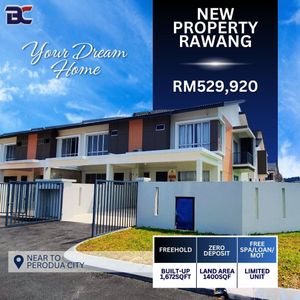 RAWANG FREEHOLD, 2 STOREY TERRACE NEW RESIDENCE for Sale @RM529,920 By ...