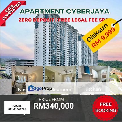 Cyberjaya Freehold Zero Deposit Discount RM9999, Selangor, Cyberjaya