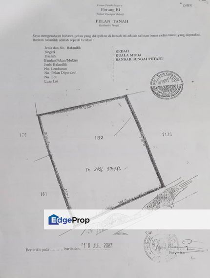 2 LOT TANAH GERAN INDIVIDU BERSEBELAHAN TAMAN KENARI UNTUK DIJUAL, Kedah, Sungai Petani