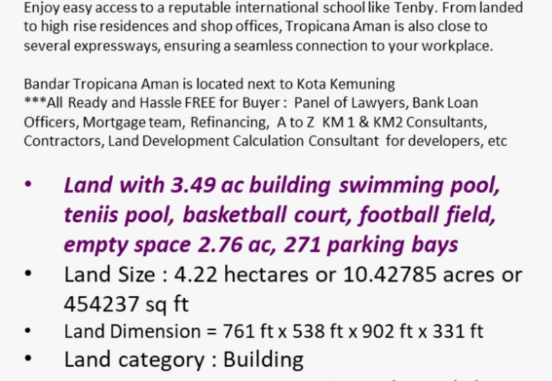 Building and Land near Kota Kemuning Selangor 