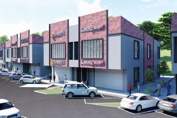 [Senawang Town] Limited Mainroad Red Bricks Semi D Shoplot near Mydin, Giant, KipMall Senawang