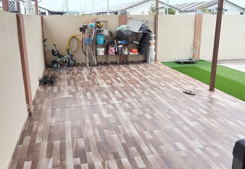 {TELUK INTAN} Rumah Corner Siap dengan awning, grill, kipas siling, aircon, heater dan lampu