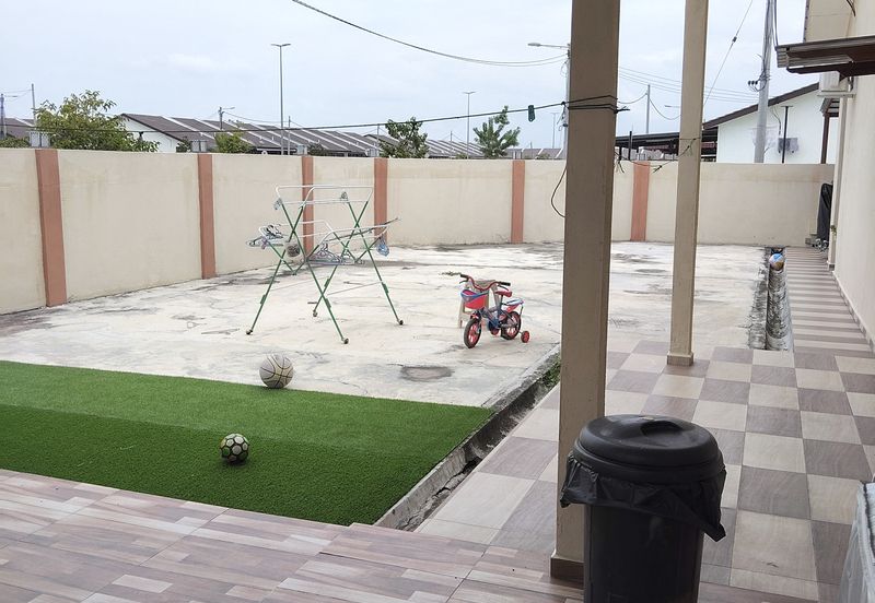 {TELUK INTAN} Rumah Corner Siap dengan awning, grill, kipas siling, aircon, heater dan lampu