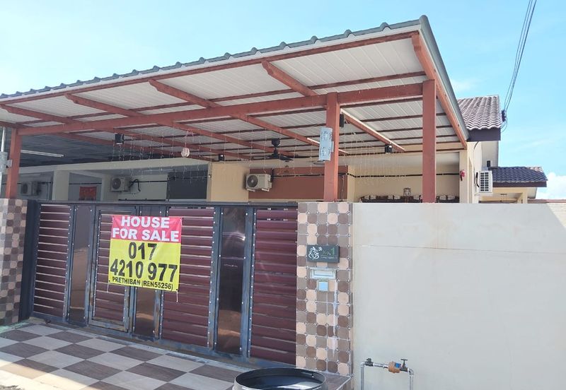 {TELUK INTAN} Rumah Corner Siap dengan awning, grill, kipas siling, aircon, heater dan lampu