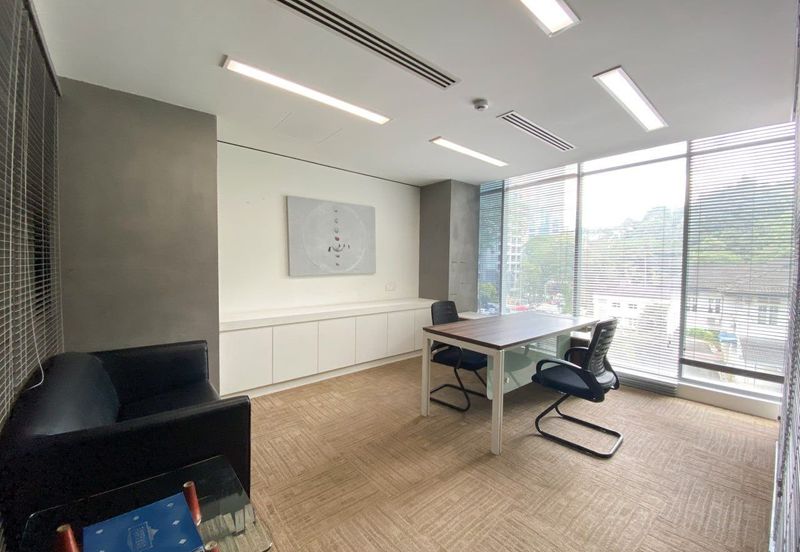 For Rent Office Strategic Location near MRT, Monorail & Public Bus.   Mezzanine Floor Office Space at Suasana Bukit Ceylon, Bukit Bintang Kuala Lumpur