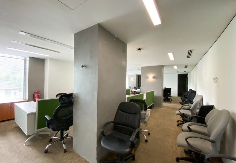 For Rent Office Strategic Location near MRT, Monorail & Public Bus.   Mezzanine Floor Office Space at Suasana Bukit Ceylon, Bukit Bintang Kuala Lumpur