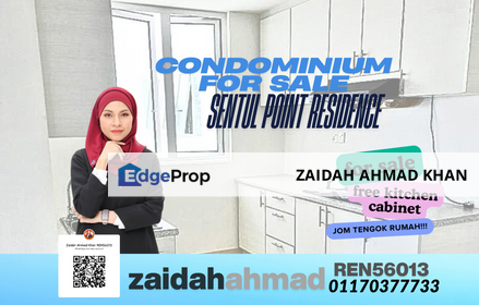 SENTUL POINT RESIDENCE SENTUL KUALA LUMPUR CONDOMINIUM FOR SALE RENOVATED FREE KITCHEN CABINET, Kuala Lumpur, Sentul