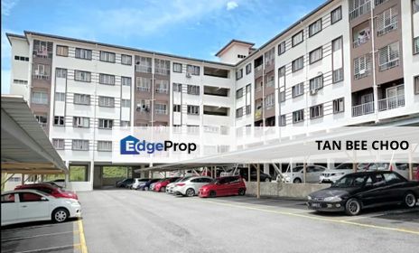 Ground Floor Partly Furnished Suria Apartment at Taman Suria Tropika, Seri Kembangan for Sale, Selangor, Seri Kembangan