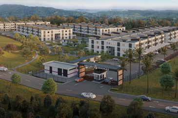 Jenderam Hilir 3 storey townhouse near Putrajaya and Bangi with good price and unit 24 x 45 ft