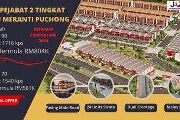 (NEW SHOP, KEDAI BARU, FREEHOLD MALAY RESERVE, MURAH) PULAU MERANTI PUCHONG Free Legal Fee SPA