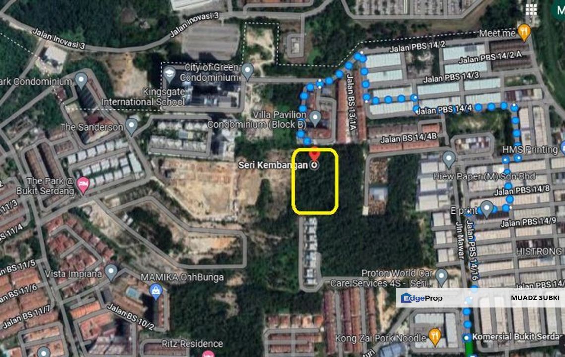 FREEHOLD (NON BUMI OPEN TITLE) 2.7 Acres RESIDENTIAL Flat Rectangular Land Bukit Serdang Seri Kembangan, Selangor, Seri Kembangan