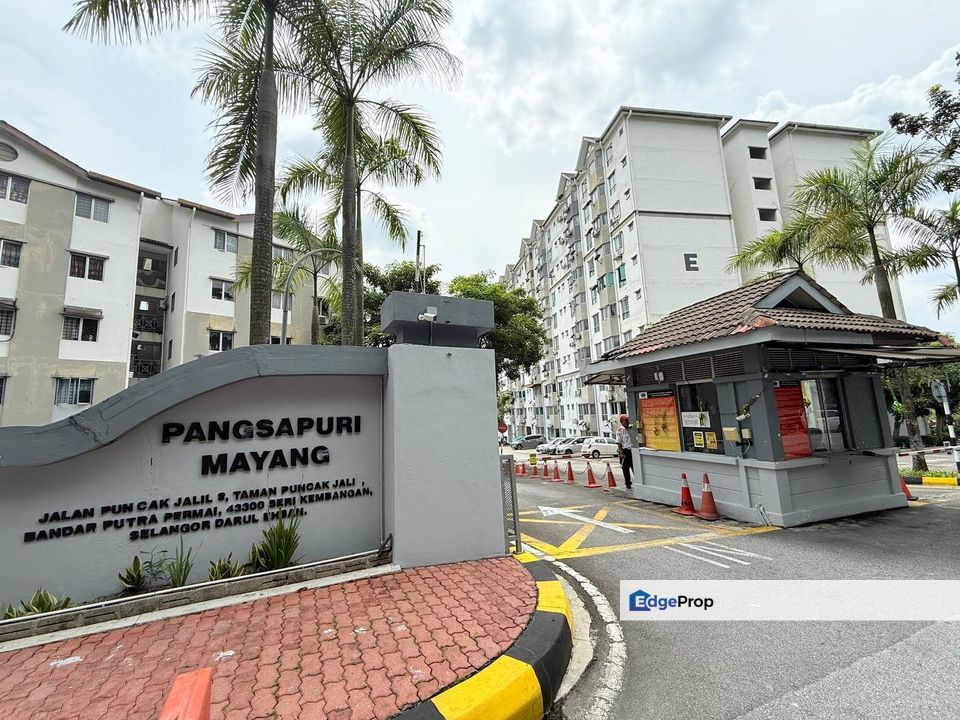 Mayang Apartment Puncak Jalil Seri Kembangan Cantik Reno Murah, Strata, Selangor, Puncak Jalil
