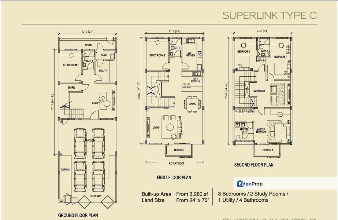 New 3sty Superlink Nonbumi Puncak Indah Ampang Free SPA Direct Pemaju, Selangor, Ampang