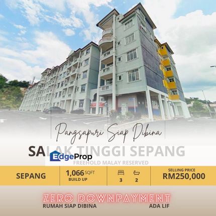 Pangsapuri Cempaka Tmn Salak Maju Sepang Direct Pemaju Murah Free SPA, Selangor, Sepang